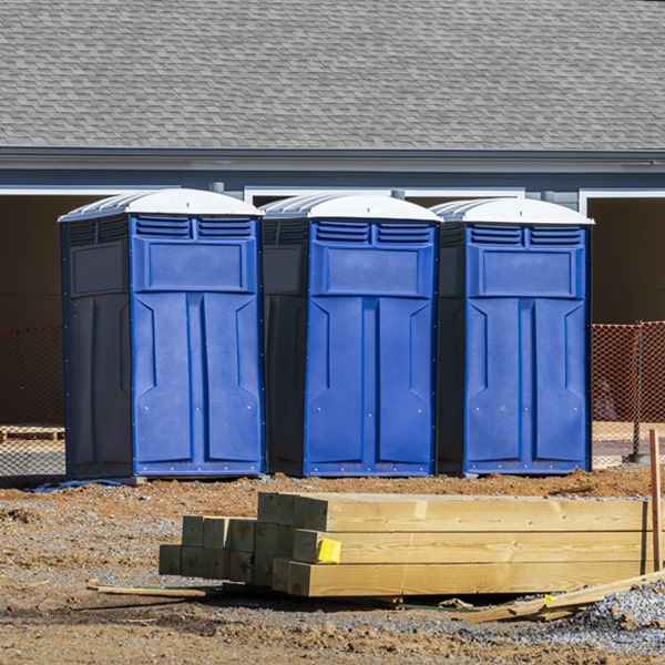 are there any restrictions on where i can place the portable toilets during my rental period in Hadley